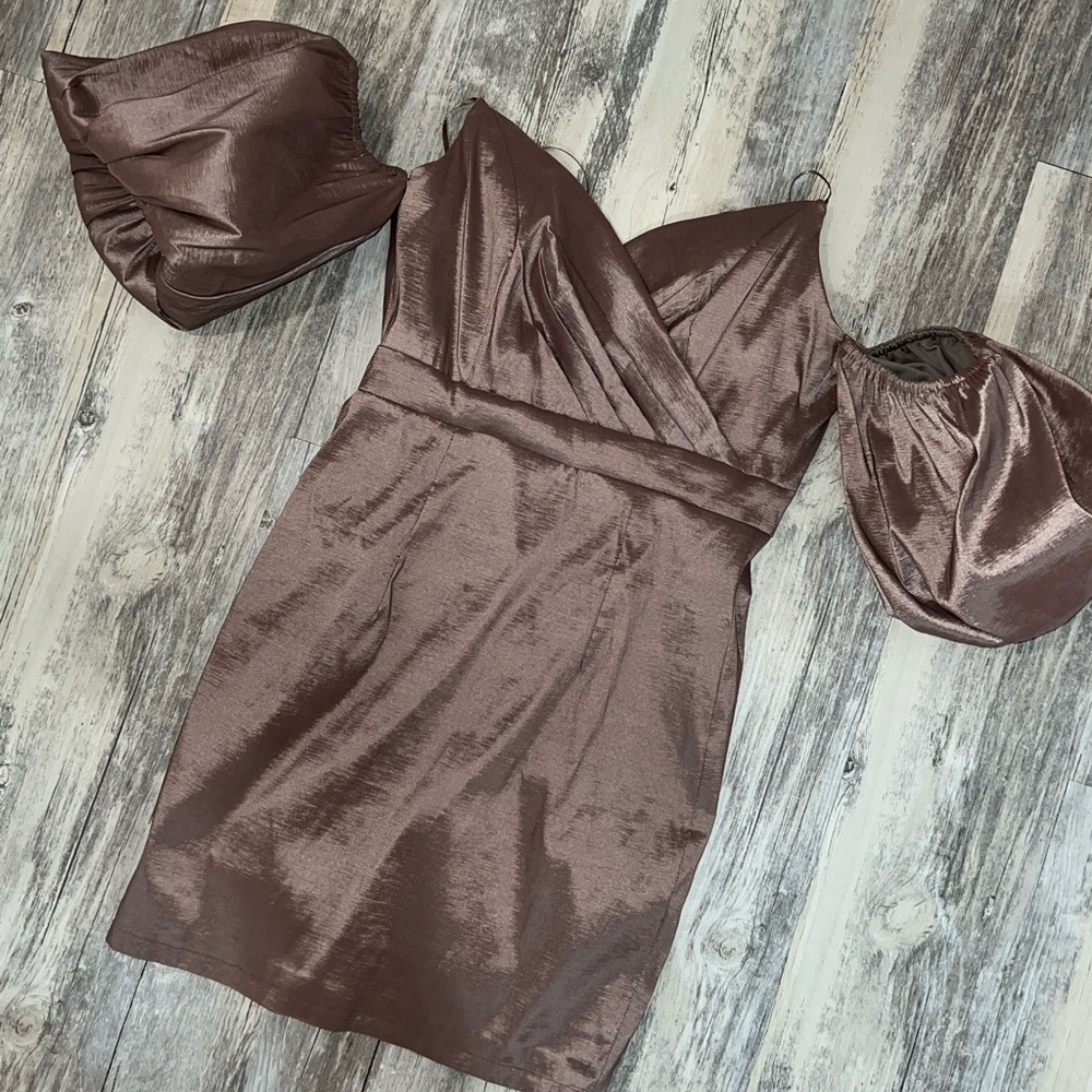 Dress short off shoulders